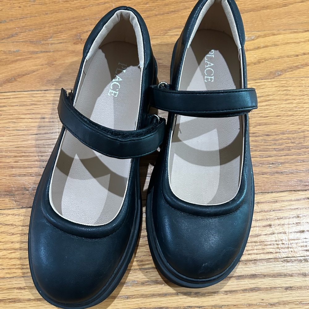 Place Classic Black Kids Dress Shoes